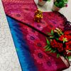 Traditional Look Malgudi Silk Saree Lightweight Silk Blend Saree - BLUE COLOUR (5)