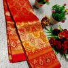 Bridal silk gold silvar and copper zari weave and wedding art silk suba muhurtha pattu sarees - DARK PINK (2)