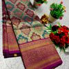 Bridal silk gold silvar and copper zari weave and wedding art silk suba muhurtha pattu sarees - PURPLE COLOUR (2)