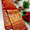 Bridal silk gold silvar and copper zari weave and wedding art silk suba muhurtha pattu sarees - MEJANTA (2)
