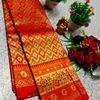 Bridal silk gold silvar and copper zari weave and wedding art silk suba muhurtha pattu sarees - RED (3)