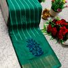 Traditional Look Malgudi Silk Saree Lightweight Silk Blend Saree - TEAL COLOUR