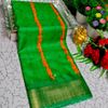 Traditional Look Malgudi Silk Saree Lightweight Silk Blend Saree - GREEN (3)