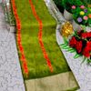 Traditional Look Malgudi Silk Saree Lightweight Silk Blend Saree - LITE GREEN