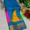 Traditional Look Malgudi Silk Saree Lightweight Silk Blend Sare - BLUE SHADE