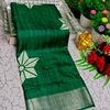 Traditional Look Malgudi Silk Saree Lightweight Silk Blend Sare - BOTTLE GREEN