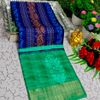 Traditional Look Malgudi Silk Saree Lightweight Silk Blend Sare - NAVY COLOUR