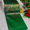 Bridal silk gold silvar and copper zari weave and wedding art silk suba muhurtha pattu sarees - GREEN COLOUR (2)