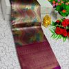 Bridal silk gold silvar and copper zari weave and wedding art silk suba muhurtha pattu sarees - MEJANTA (5)