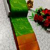 Soft silk fancy best quality poontamil soft silk sarees - GREEN COLOUR (3)
