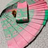 Premium kubera pattu saree rapier fancy  light weight silk type sarees flower design function wear - REXONA (3)
