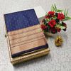 1000 Butta premium Soft Silk Saree weddings, festivals, traditional Wear - NAVY COLOUR (2)