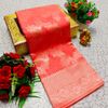 Banarasi with our banarasi cotton fabric — a beautiful fusion of classic artistry and breathable comfort wear saree - CORAL COLOUR (4)