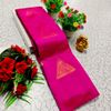 Premium kubera pattu saree rapier fancy light weight silk type sarees flower design function wear - PINK