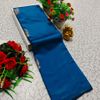 Premium kubera pattu saree rapier fancy light weight silk type sarees flower design function wear - BLUE COLOUR