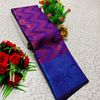 Premium monika soft silk saree rapier fancy light weight silk type sarees flower design function wear - LAVENDER DARK