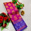 Premium monika soft silk saree rapier fancy light weight silk type sarees flower design function wear - VADAMALLI
