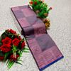 Premium monika cotton silk saree rapier fancy light weight silk type sarees flower design function wear - DUAL COLOR