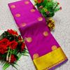 Premium butta  empose  saree rapier fancy light weight silk type sarees flower design function wear - VADAMALLI (1)