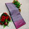 Premium tissue saree rapier fancy light weight silk type sarees flower design function wear - DARK SKY BLUE