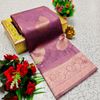 Banaras with our banarasi cotton fabric a beautiful fusion of classic artistry and breathable comfort wear saree - ONIYAN PINK