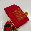 GEORGETTE FANCY SOFT SILK SAREES WITH BLOUSE MODERN FANCY ITEM SAREES - MAROON COLOR (4)
