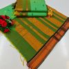 TRENDING KALIYANI COTTON SAREES FESTIVAL WEAR - EMERALD COLOUR