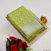 BRIDAL SILK GOLD SILVAR AND COPPER ZARI WEAVE AND WEDDING ART SILK SAREES - LIGHT GREEN (6)