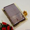 BRIDAL SILK GOLD SILVAR AND COPPER ZARI WEAVE AND WEDDING ART SILK SAREES - COFEE BROWN (2)