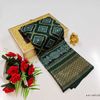 Dailywear cotton sarees premium look lightweight comfortable wear - BOTTLE GREEN (1)