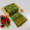 Dailywear cotton sarees premium look lightweight comfortable wear - MEHENDHI GREEN (2)