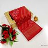 Dailywear cotton sarees premium look lightweight comfortable wear - RED (1)