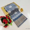 Dailywear cotton sarees premium look lightweight comfortable wear - SLATE COLOUR (2)