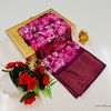 Dailywear cotton sarees premium look lightweight comfortable wear - WINE COLOUR (5)