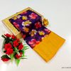 Dailywear cotton sarees premium look lightweight comfortable wear - BRINJAL COLOUR (1)