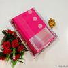 BRIDAL SILK GOLD SILVAR AND COPPER ZARI WEAVE AND WEDDING ART SILK SAREES - LIGHT PINK (20)