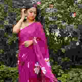 Pashmina Cotton Saree