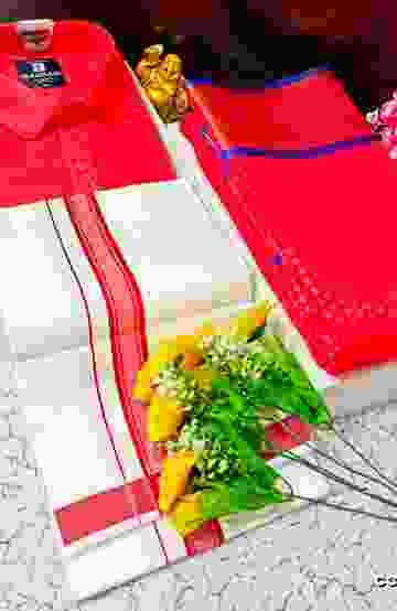 DEGITAL KARGIL PRINTED  COTTON TYPE SAREE - BABY PINK (2)