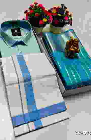 COUPLE COMBO MATCHING AND MATCHING TRADITIONAL SET - LIGHT SKY BLUE