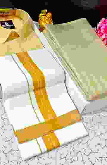 COUPLE COMBO MATCHING AND MATCHING TRADITIONAL SET - YELLOW