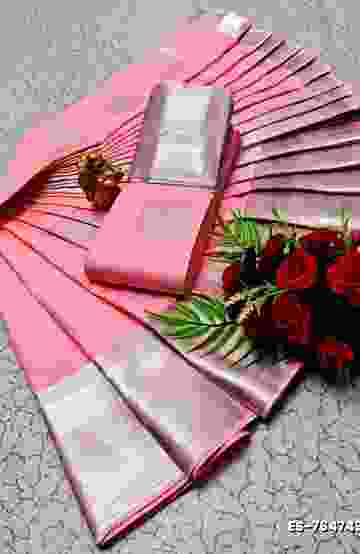 ELITE BRIDAL PICK &PICK SILK SAREES AND WEDDING ART SILK SAREES - LIGHT PINK