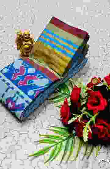 PURE COTTON SAREES SUMMER SPECIAL COLLECTION - DARK SKY BLUE