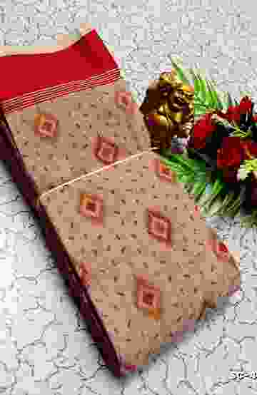 GEORGETTE FANCY SOFT SILK SAREES - LIGHT SANDLE