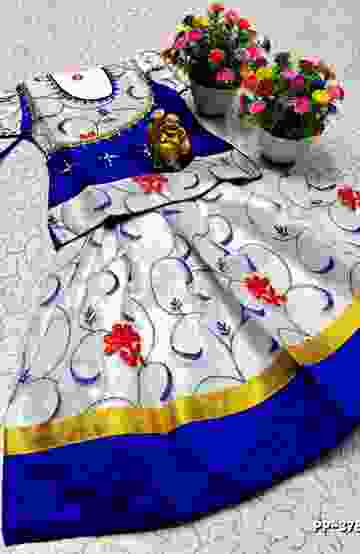 TRENDY WEAR PATTU PAVADAI - SILVAR