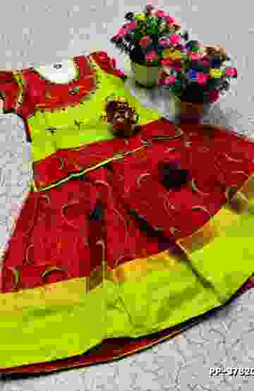 TRENDY WEAR PATTU PAVADAI - RED