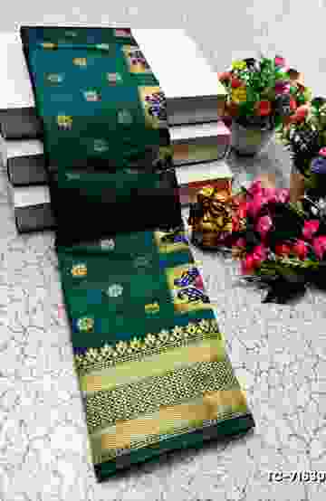 ELITE BRIDAL PICK &PICK SILK SAREES AND WEDDING ART SILK SAREES - BRONCE COLOUR (1)