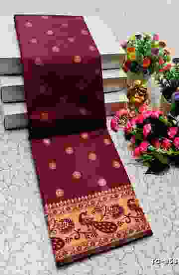 SOFT SILK FANCY BEST QUALITY SILK THENMATHI SAREES - ONIYAN PINK