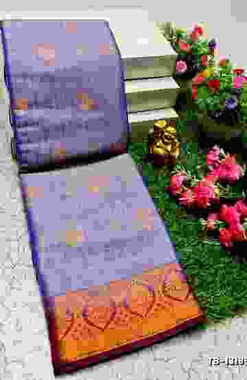 TRENDING KERALA SPECIAL FULL WORK EMBOSSED DIGITAL PRINTING TISSUE SAREE COLLECTIONS - WHITE (8)