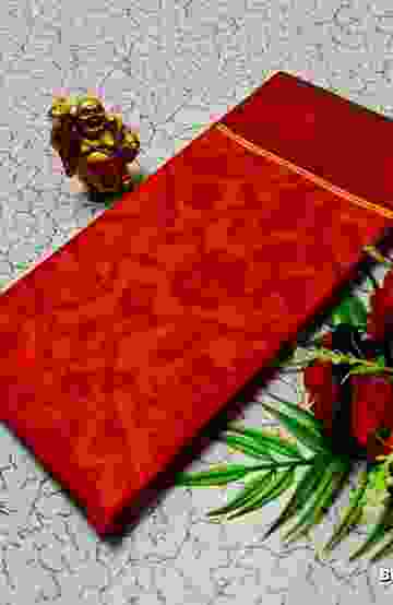 FANCY BANARASI POCHAMPALLY COTTON SAREES - RED (1)