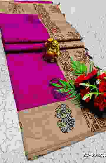 TRENDING KERALA SPECIAL FULL WORK EMBOSSED DIGITAL PRINTING TISSUE SAREE COLLECTIONS - IVORY COLOUR (2)